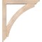 Ekena Millwork Thorton Traditional Smooth Bracket w/ Offset Brace, Douglas Fir, 5 1/2"W x 34"D x 38"H BKT0604X34X38THR01SDF - alternate 3